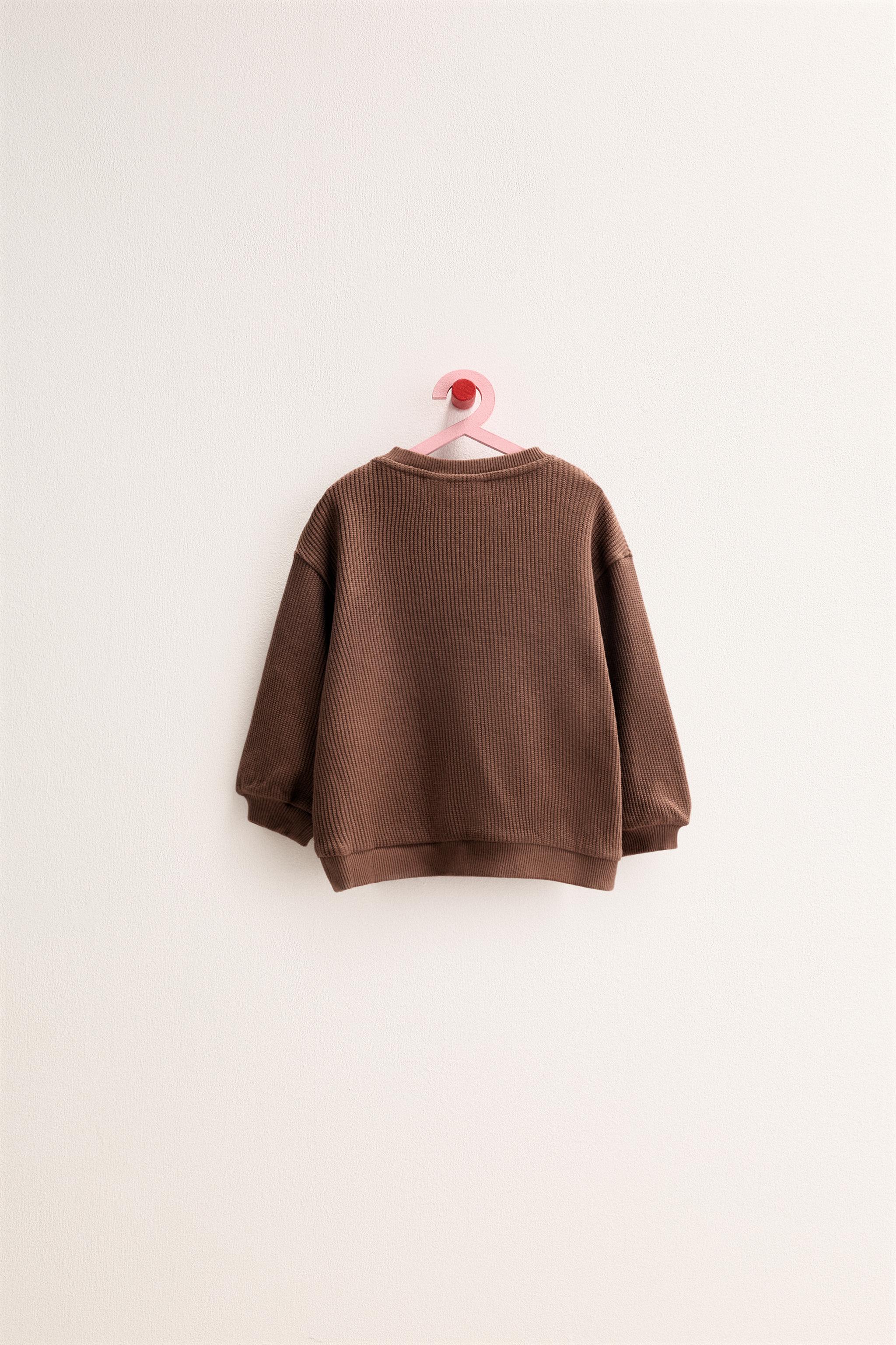 ZARA TIMELESS - WAFFLE WEAVE SWEATSHIRT